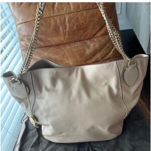 TRUSSARDI LEATHER TOTE BAG
